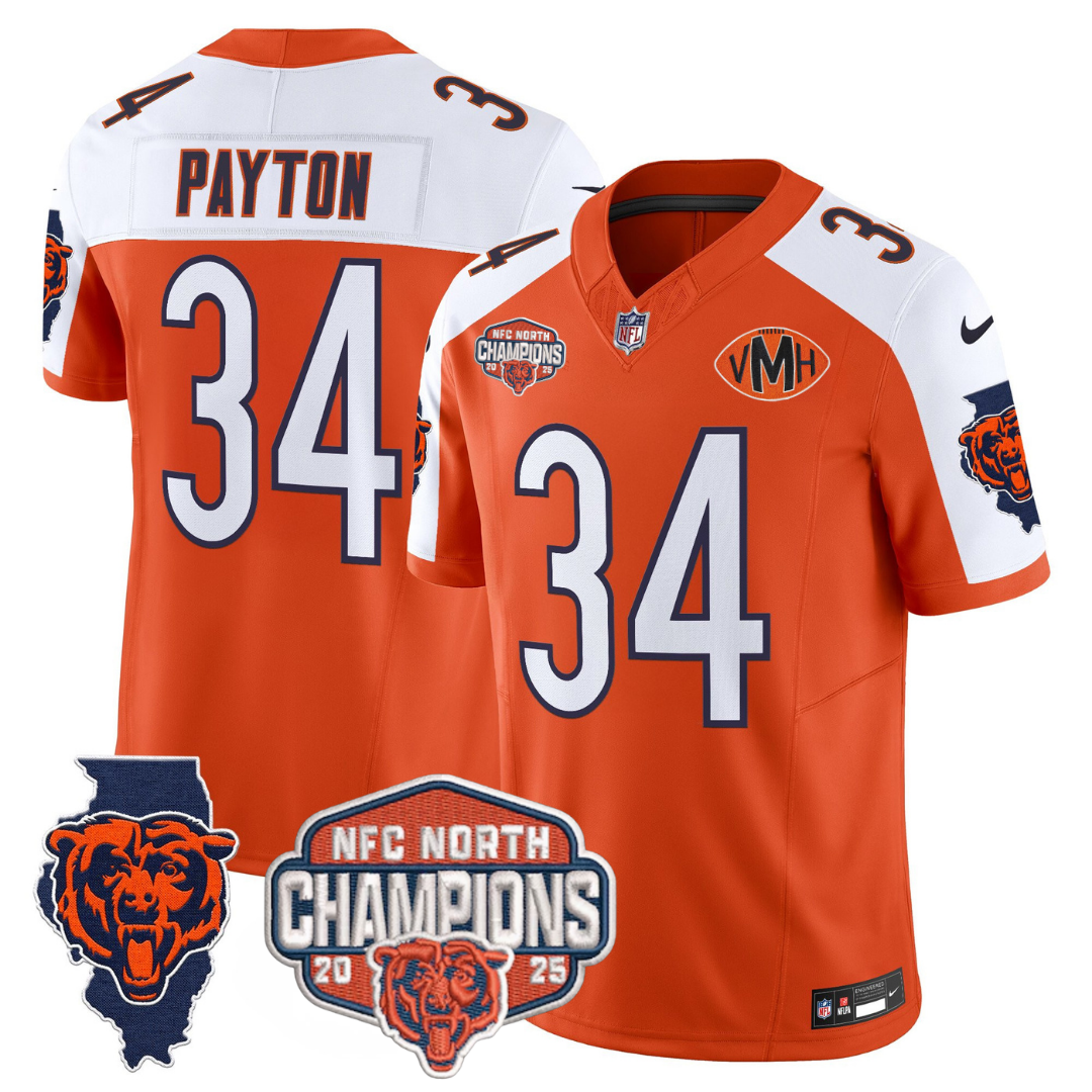 CHI 2025 NFC North Champions Patch Jersey V2 - All Stitched-DTD