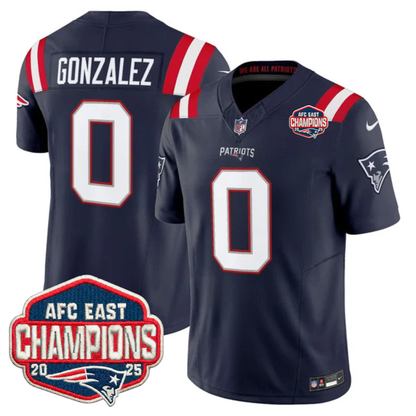 NE AFC East Champions Patch Vapor Limited Jersey - All Stitched-DTD