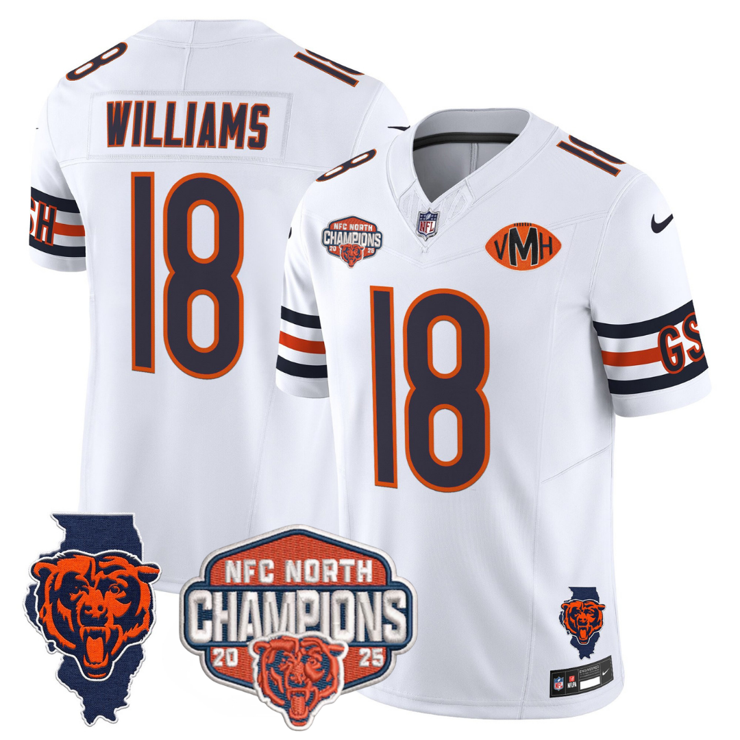 CHI 2025 NFC North Champions Patch Jersey V2 - All Stitched-DTD
