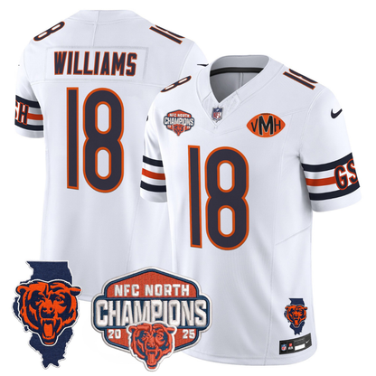 CHI 2025 NFC North Champions Patch Jersey V2 - All Stitched-DTD