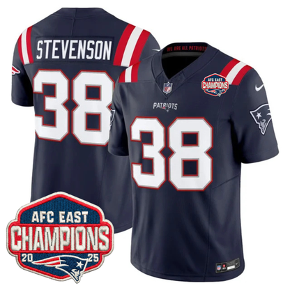 NE AFC East Champions Patch Vapor Limited Jersey - All Stitched-DTD