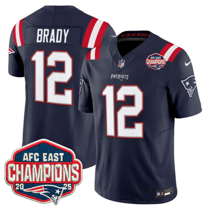 NE AFC East Champions Patch Vapor Limited Jersey - All Stitched-DTD
