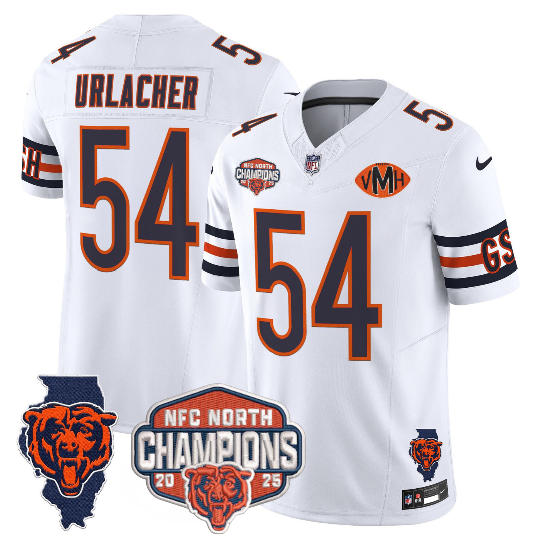 CHI 2025 NFC North Champions Patch Jersey V2 - All Stitched-DTD