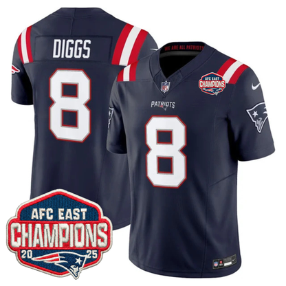 NE AFC East Champions Patch Vapor Limited Jersey - All Stitched-DTD