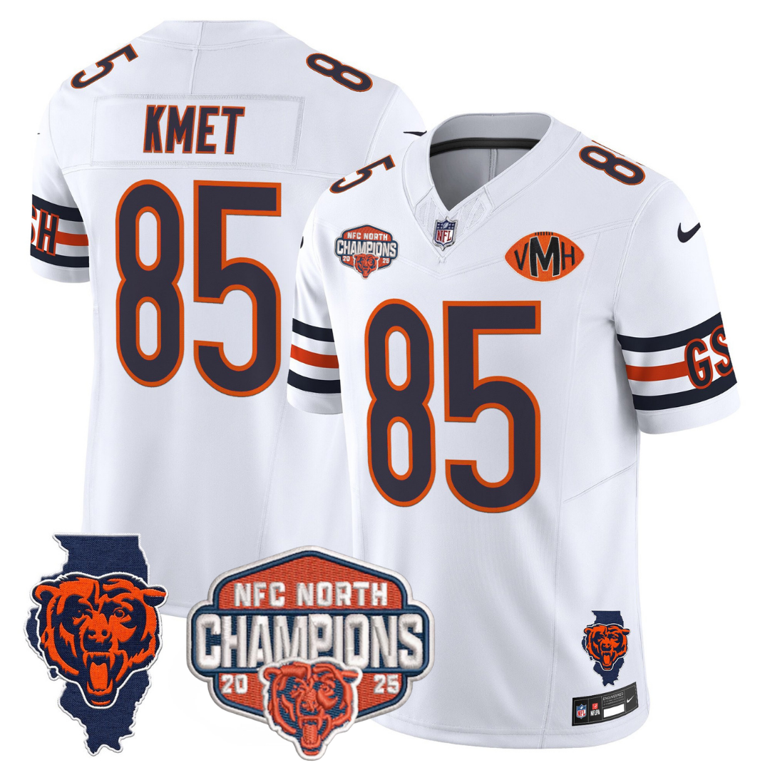 CHI 2025 NFC North Champions Patch Jersey V2 - All Stitched-DTD