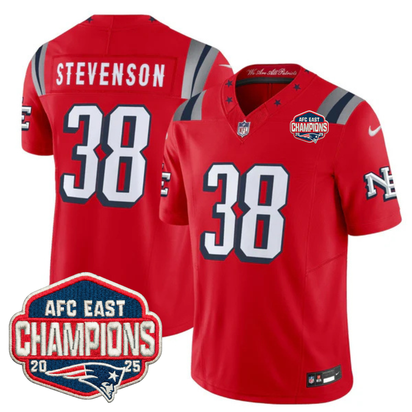 NE 2025 "Rivalries" AFC East Champions Vapor Limited Jersey - All Stitched-DTD