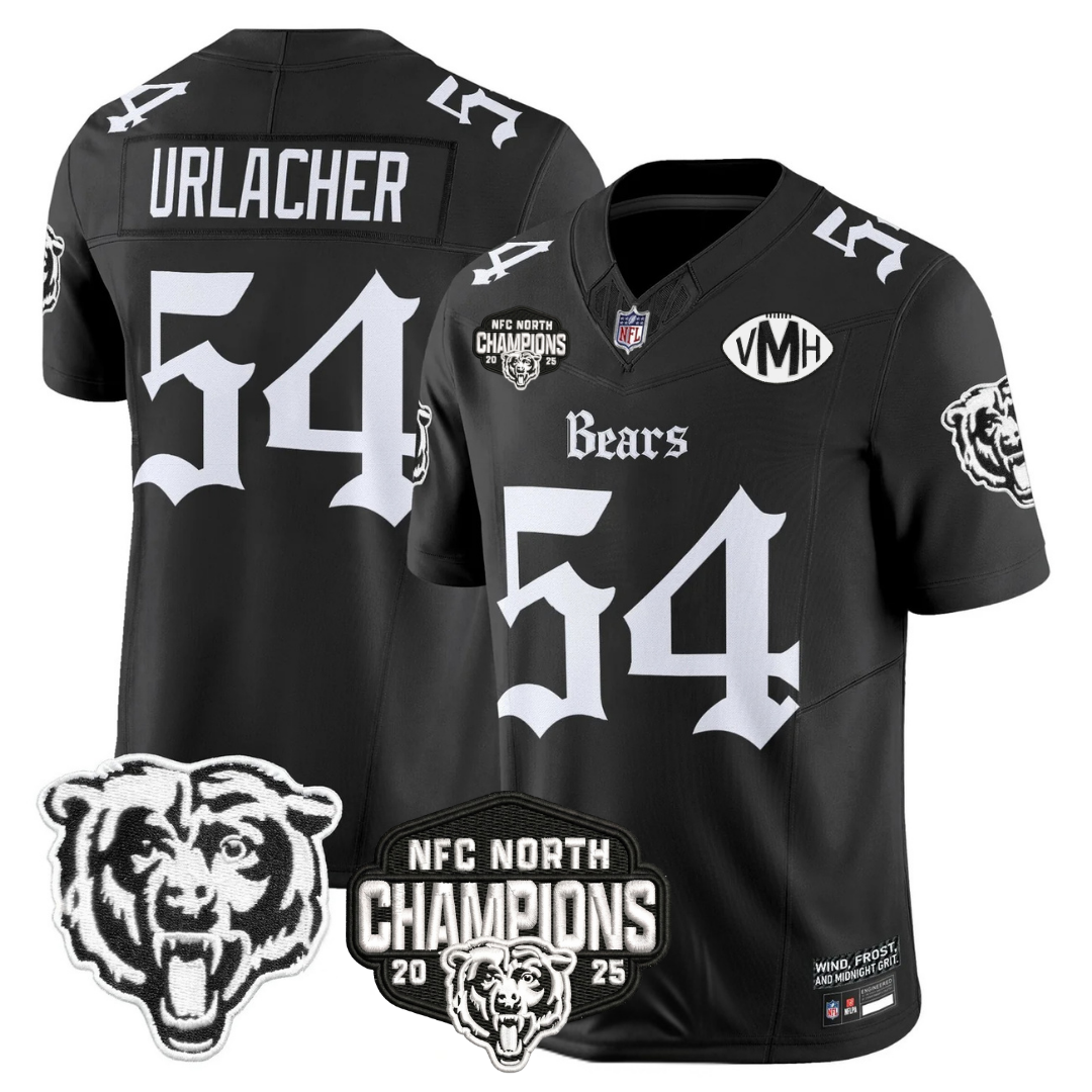 CHI 'Gothic Midway Legacy' NFC North Champions Patch Vapor Limited Jersey - All Stitched-DTD