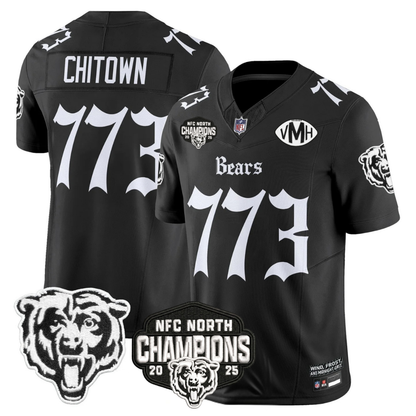 CHI 'Gothic Midway Legacy' NFC North Champions Patch Vapor Limited Jersey - All Stitched-DTD