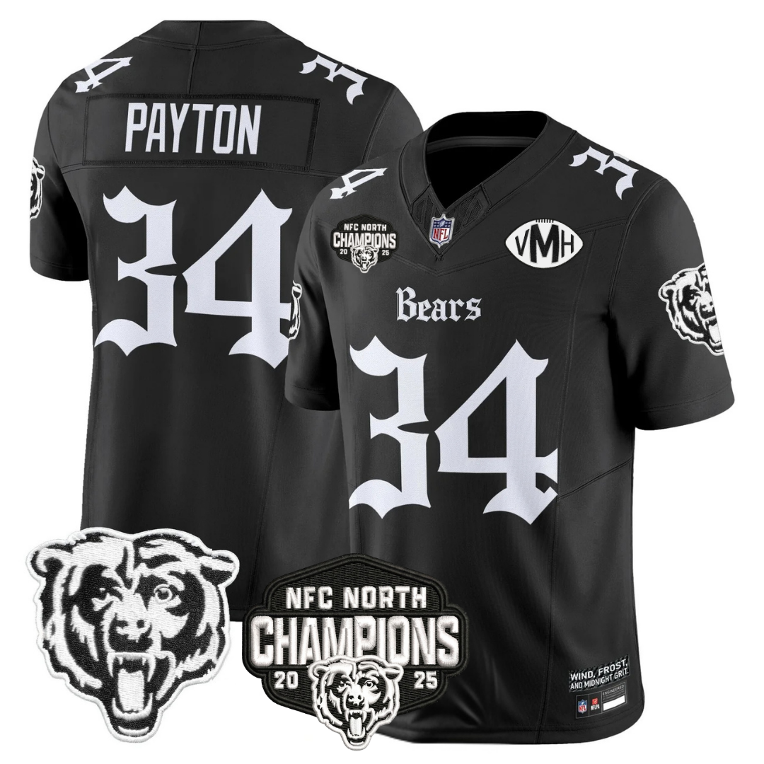 CHI 'Gothic Midway Legacy' NFC North Champions Patch Vapor Limited Jersey - All Stitched-DTD