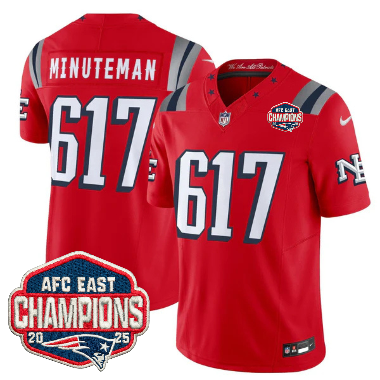 NE 2025 "Rivalries" AFC East Champions Vapor Limited Jersey - All Stitched-DTD
