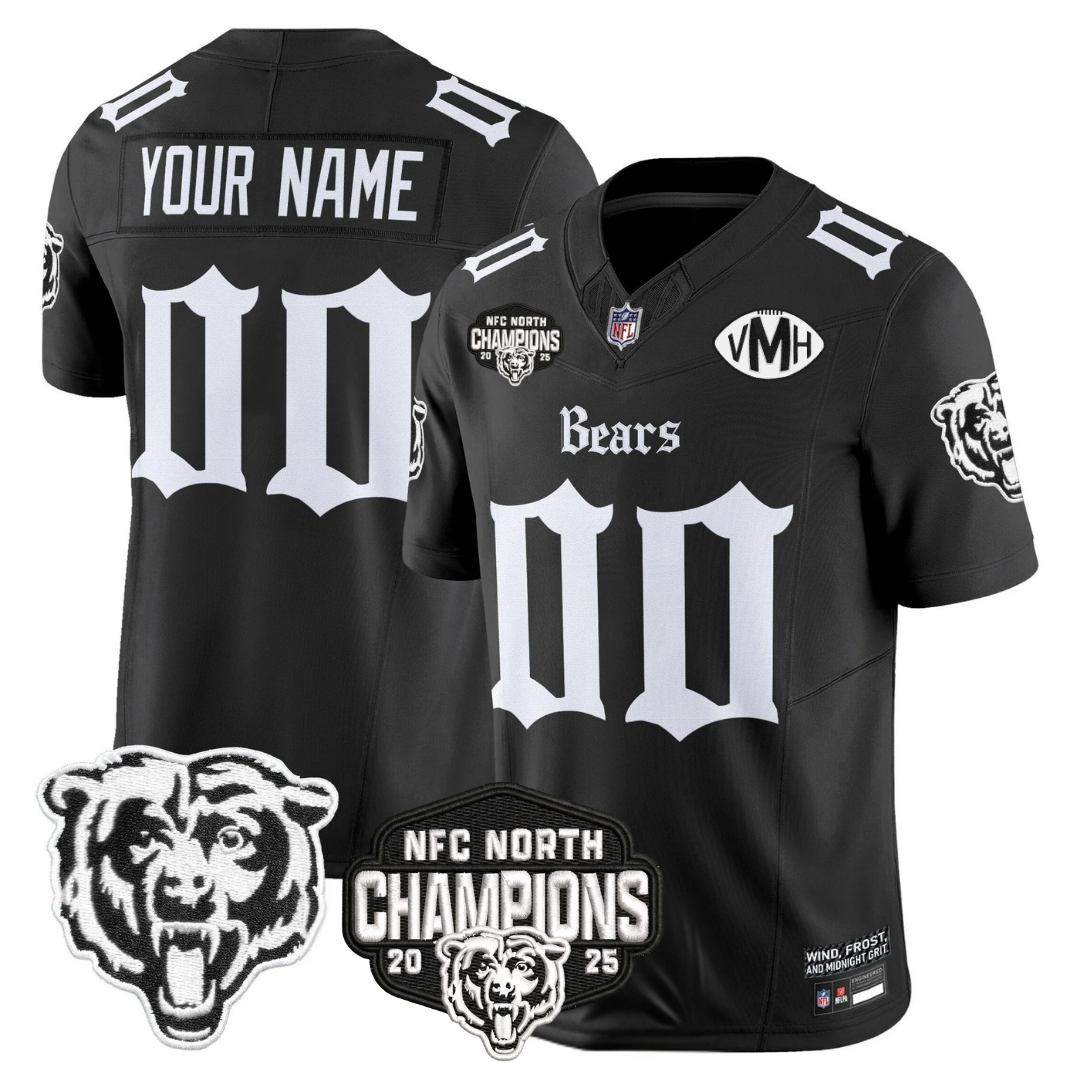 CHI 'Gothic Midway Legacy' NFC North Champions Patch Vapor Limited Jersey - All Stitched-DTD