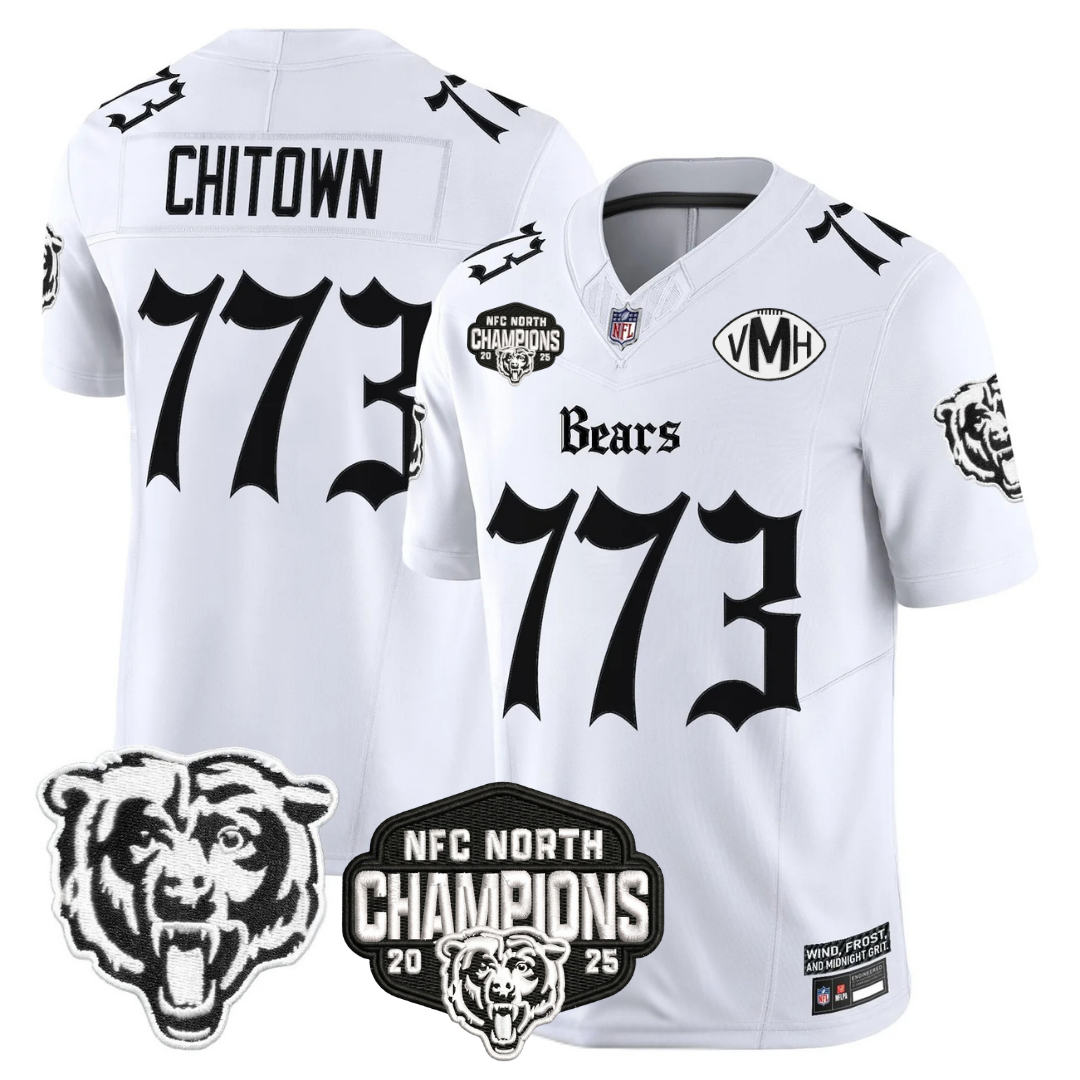 CHI 'Gothic Midway Legacy' NFC North Champions Patch Vapor Limited Jersey - All Stitched-DTD