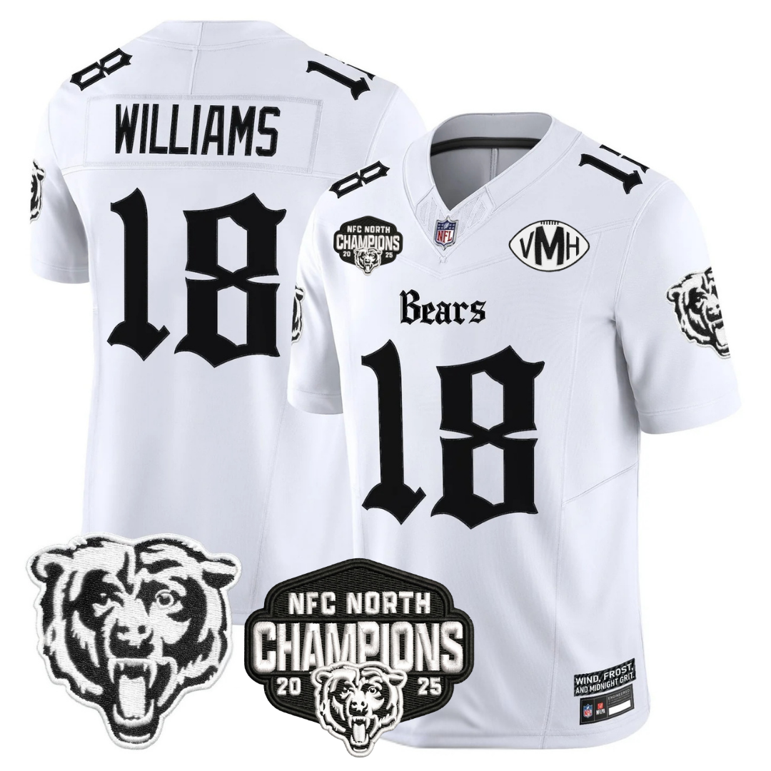 CHI 'Gothic Midway Legacy' NFC North Champions Patch Vapor Limited Jersey - All Stitched-DTD