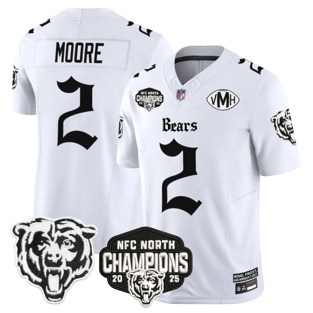 CHI 'Gothic Midway Legacy' NFC North Champions Patch Vapor Limited Jersey - All Stitched-DTD