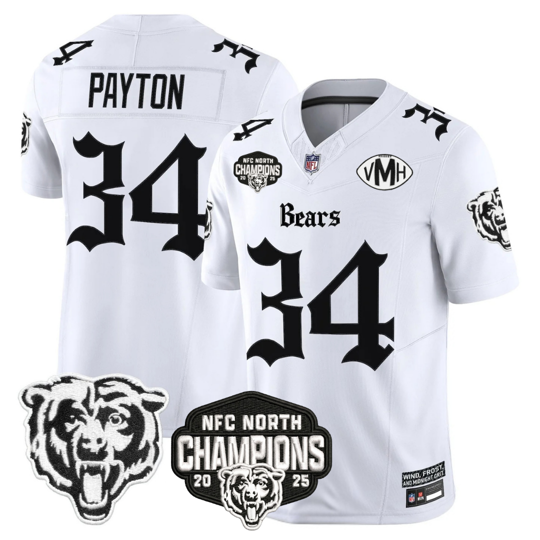 CHI 'Gothic Midway Legacy' NFC North Champions Patch Vapor Limited Jersey - All Stitched-DTD