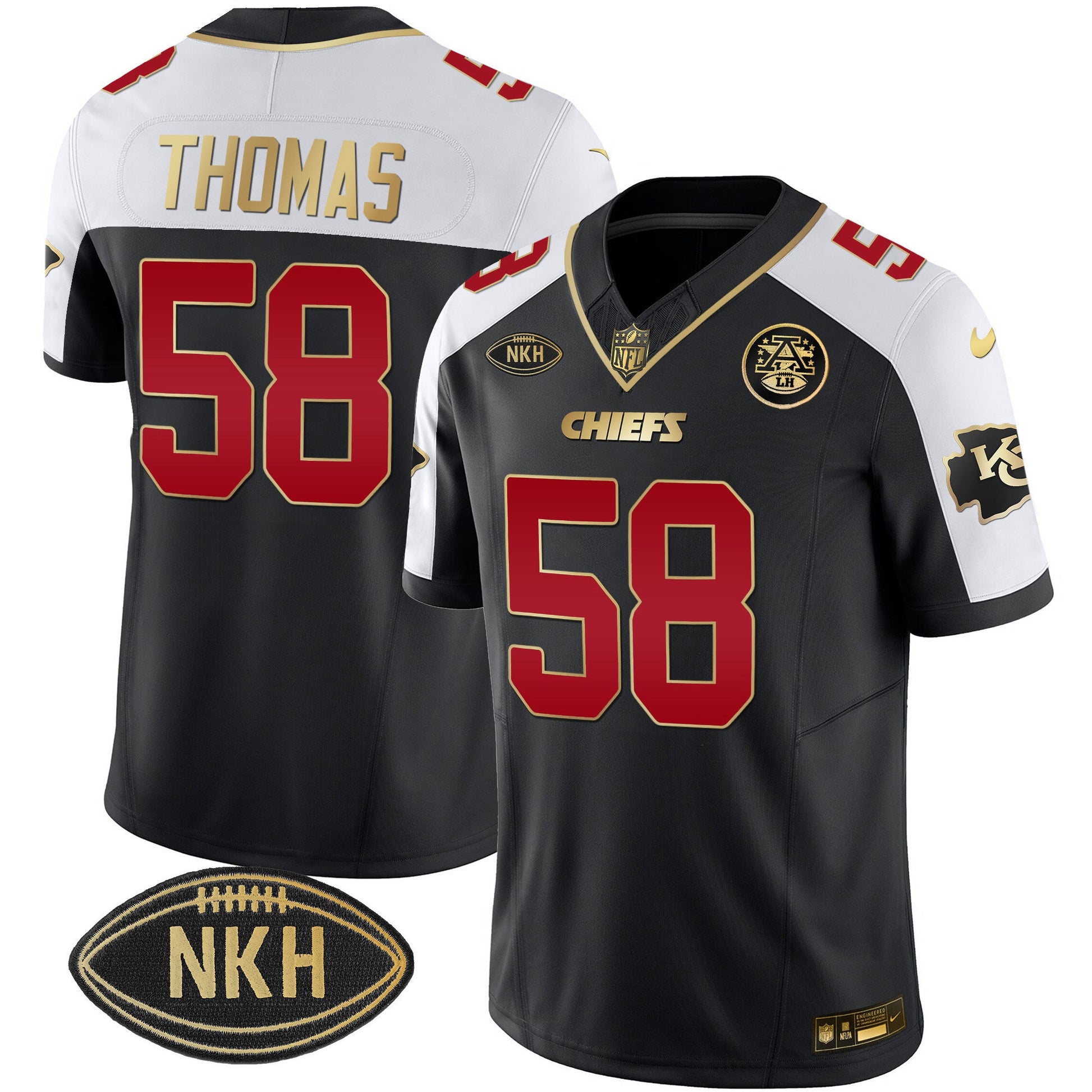 Men's Chiefs NKH Patch 2023 Vapor Limited Jersey - All Stitched