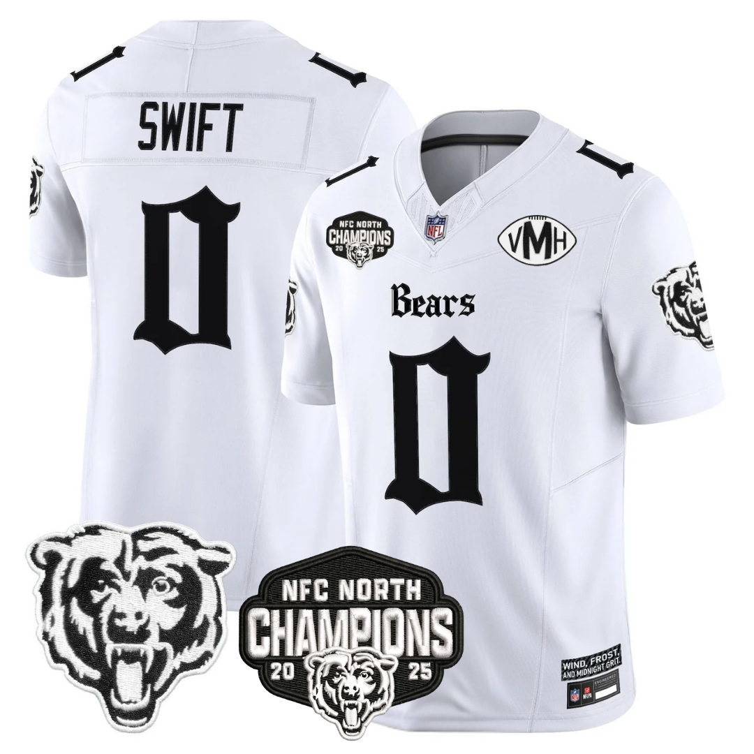 CHI 'Gothic Midway Legacy' NFC North Champions Patch Vapor Limited Jersey - All Stitched-DTD