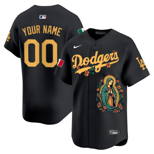Dodgers Mexico Guadalupe Vapor Premier Limited Custom Jersey - Printed-DTD