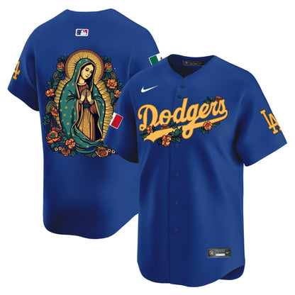 Dodgers Mexico Guadalupe Vapor Premier Limited Jersey V2 - Printed-DTD