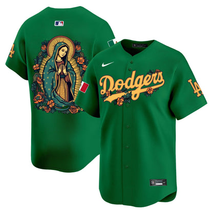 Dodgers Mexico Guadalupe Vapor Premier Limited Jersey V2 - Printed-DTD