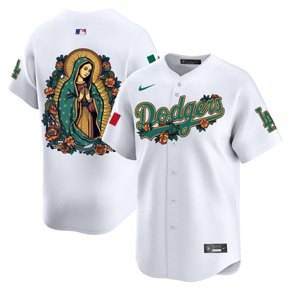 Dodgers Mexico Guadalupe Vapor Premier Limited Jersey V2 - Printed-DTD