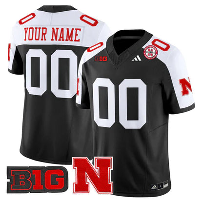 Custom Nebraska Football 2025 "Blackout" Jersey - All Stitched-DTD