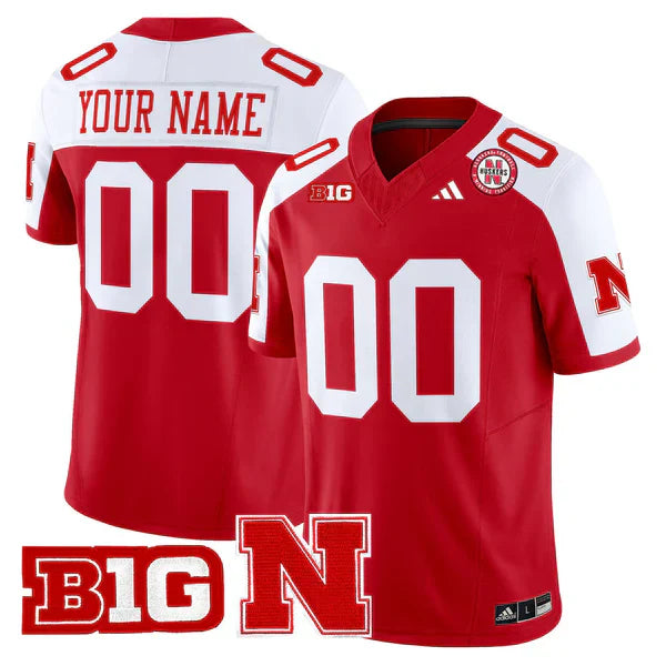 Custom Nebraska Football 2025 "Blackout" Jersey - All Stitched-DTD