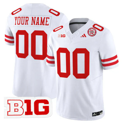 Custom Nebraska Football 2025 "Blackout" Jersey - All Stitched-DTD