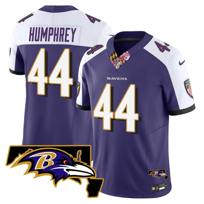 Men's Ravens Maryland Patch Vapor Limited Jersey V3 - All Stitched