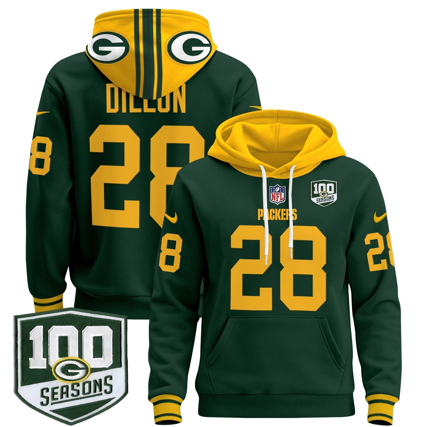 GB Throwback 2024 Pullover Hoodie - All Stitched-DTD