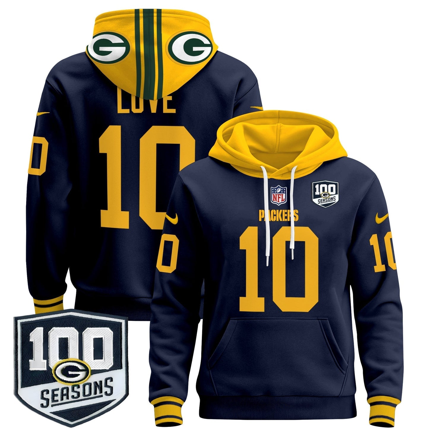 GB Throwback 2024 Pullover Hoodie - All Stitched-DTD