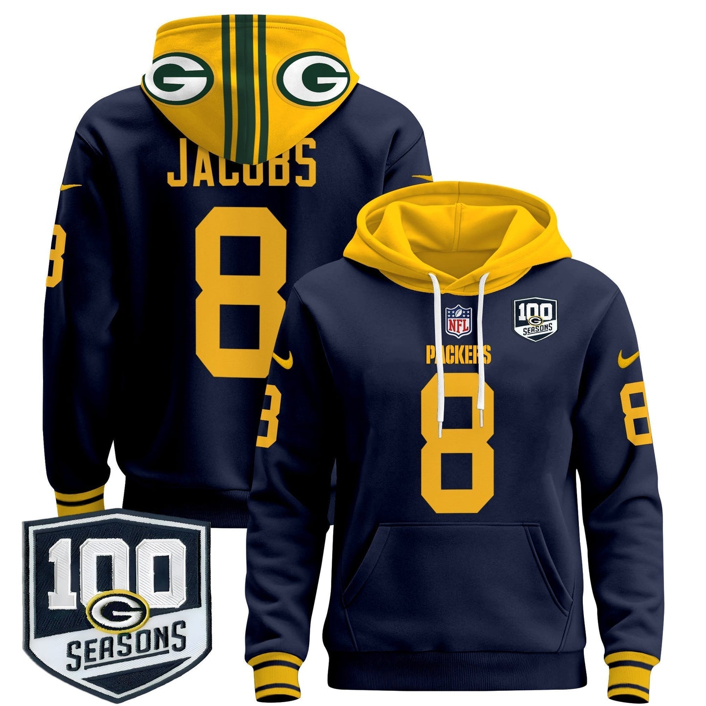 GB Throwback 2024 Pullover Hoodie - All Stitched-DTD