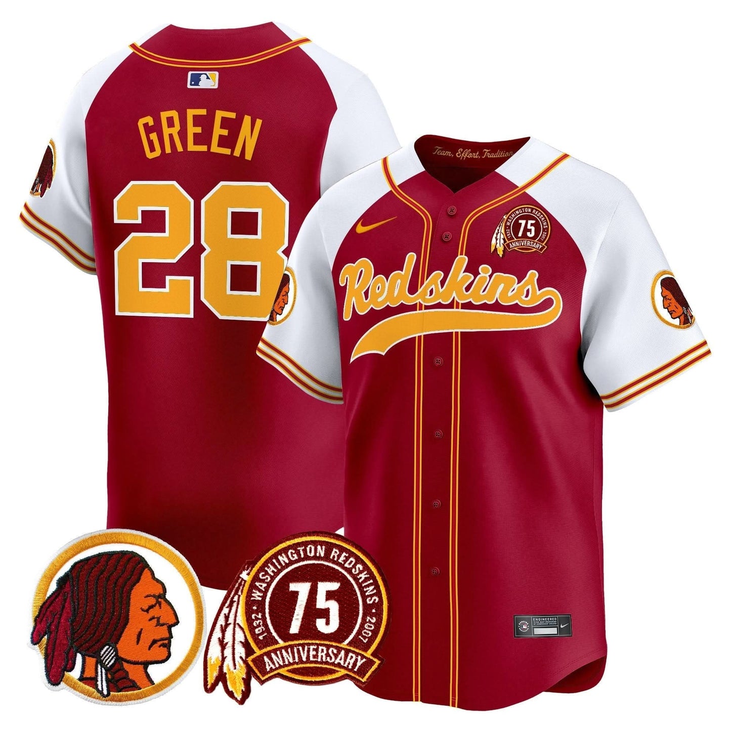 WR 75th Patch Throwback Vapor Premier Limited Jersey - All Stitched