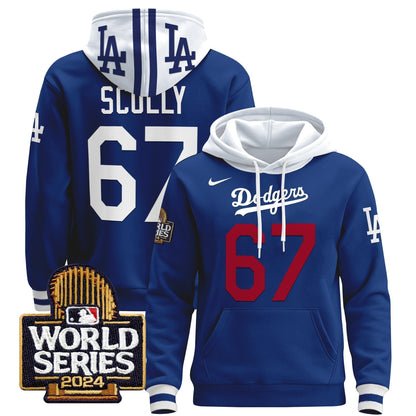 Dodgers 2024 World Series Pullover Hoodie-DTD