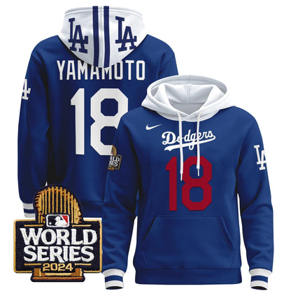 Dodgers 2024 World Series Pullover Hoodie-DTD
