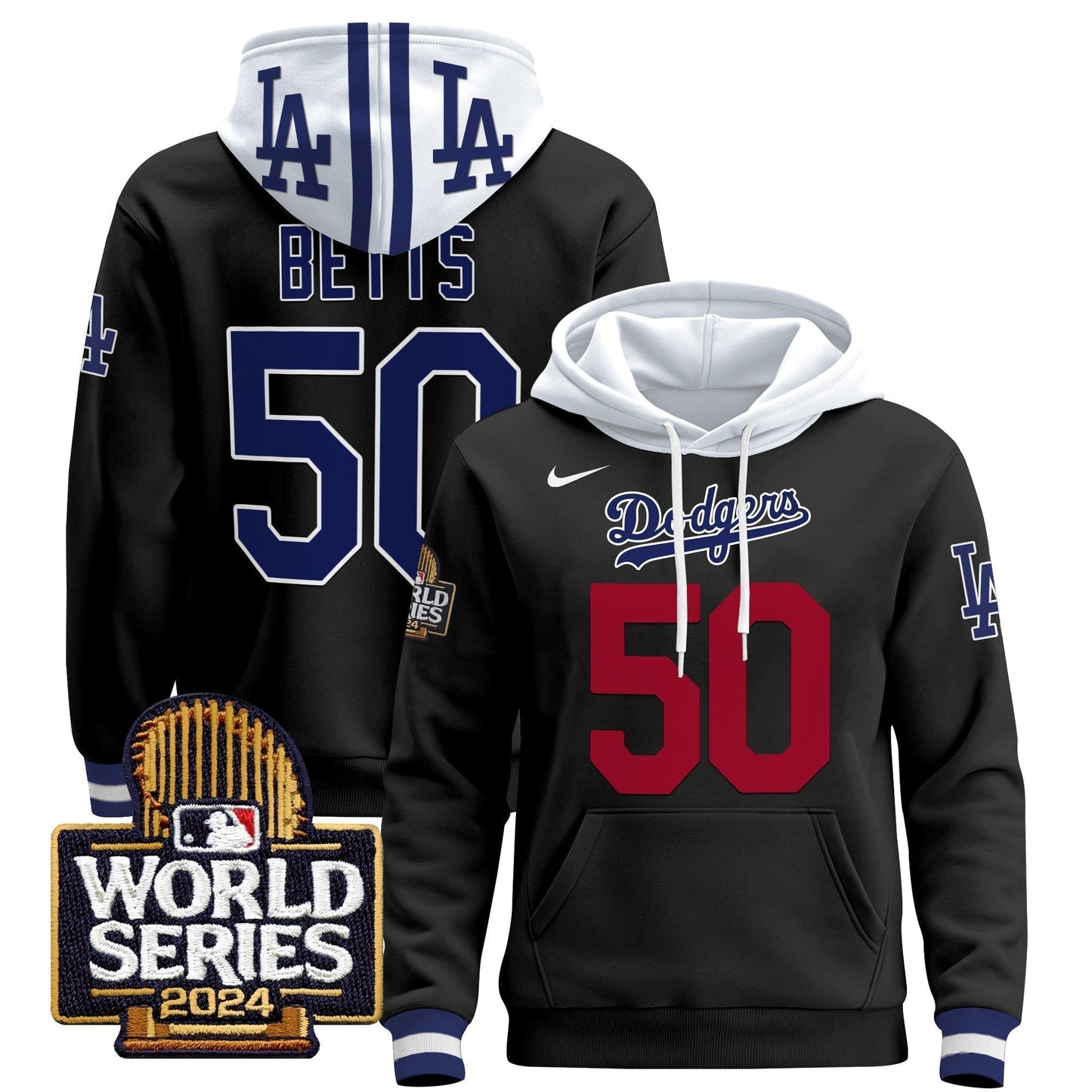 Dodgers 2024 World Series Pullover Hoodie-DTD