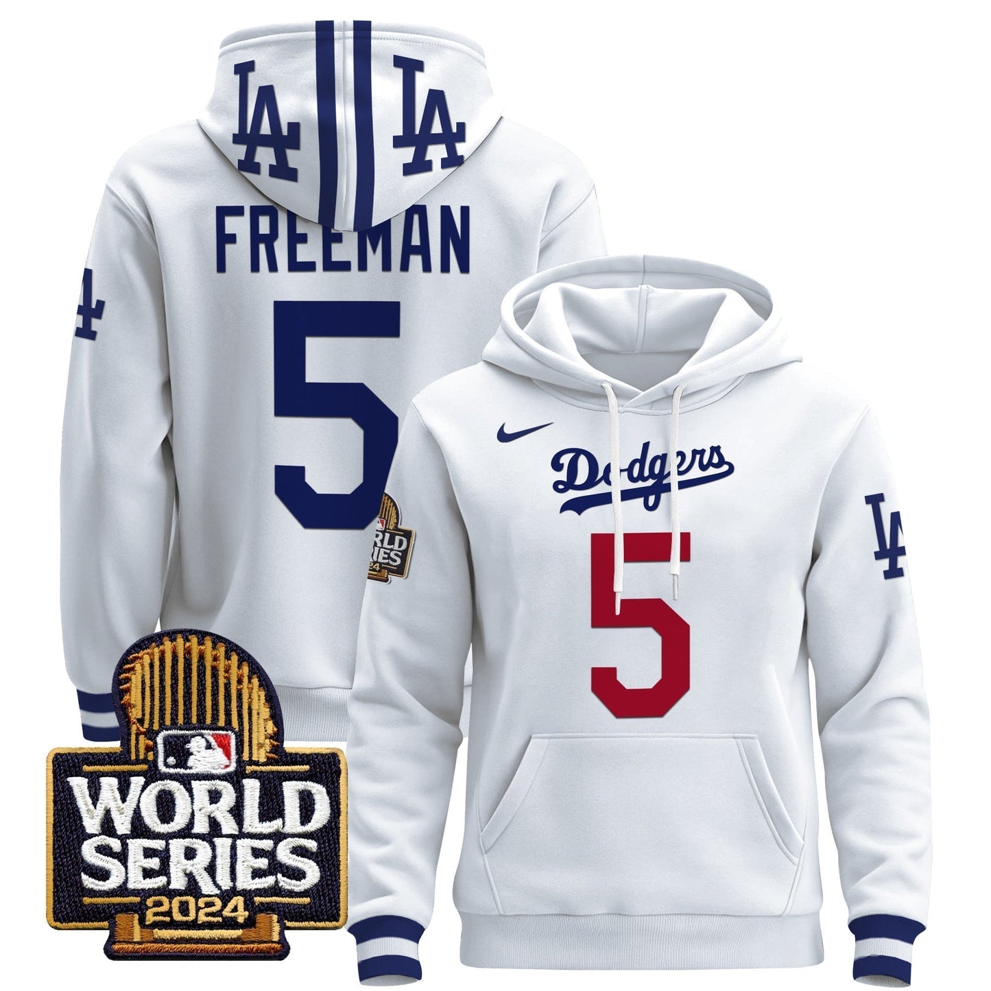 Dodgers 2024 World Series Pullover Hoodie-DTD
