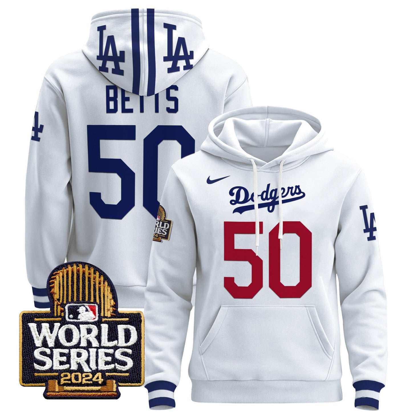 Dodgers 2024 World Series Pullover Hoodie-DTD