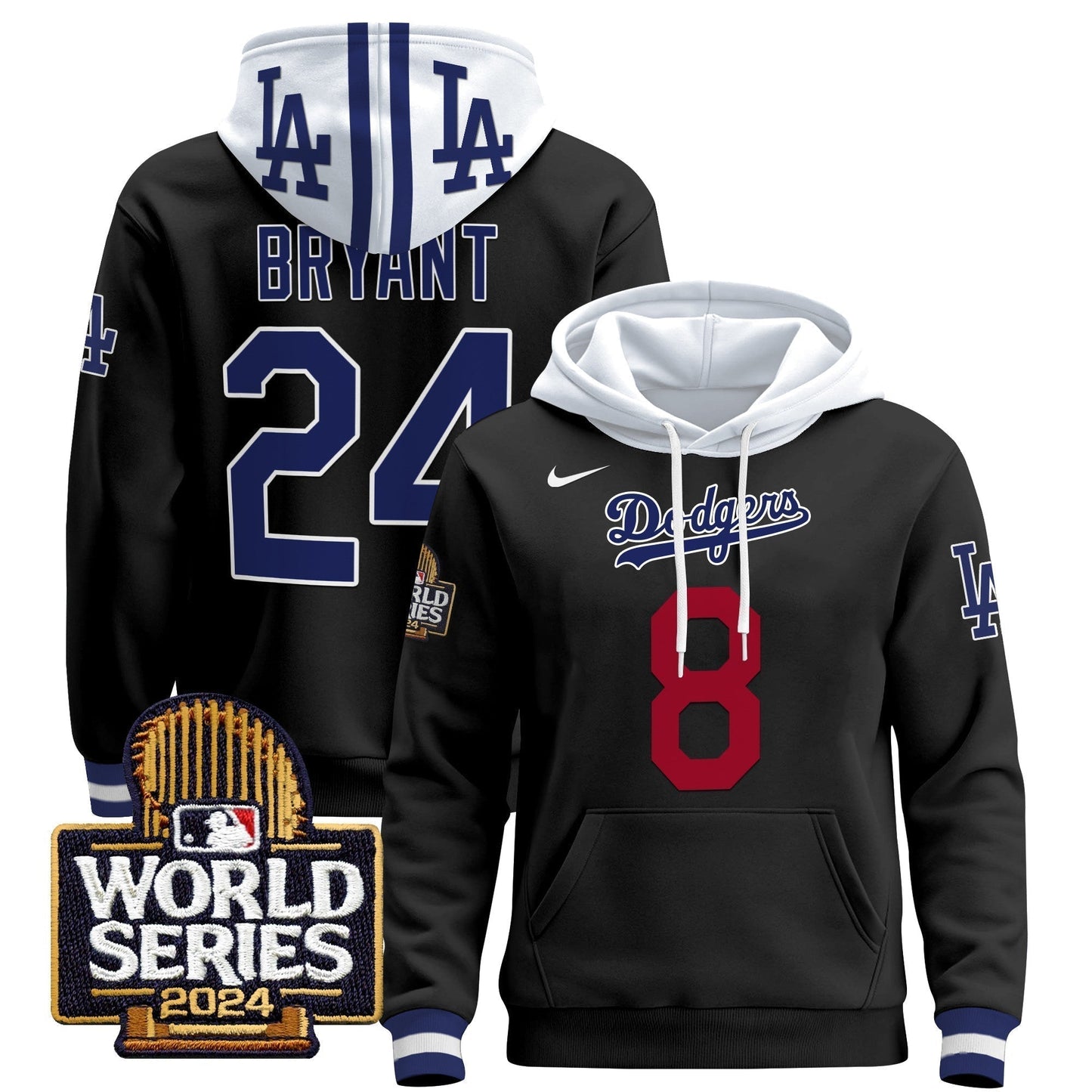 Dodgers 2024 World Series Pullover Hoodie-DTD