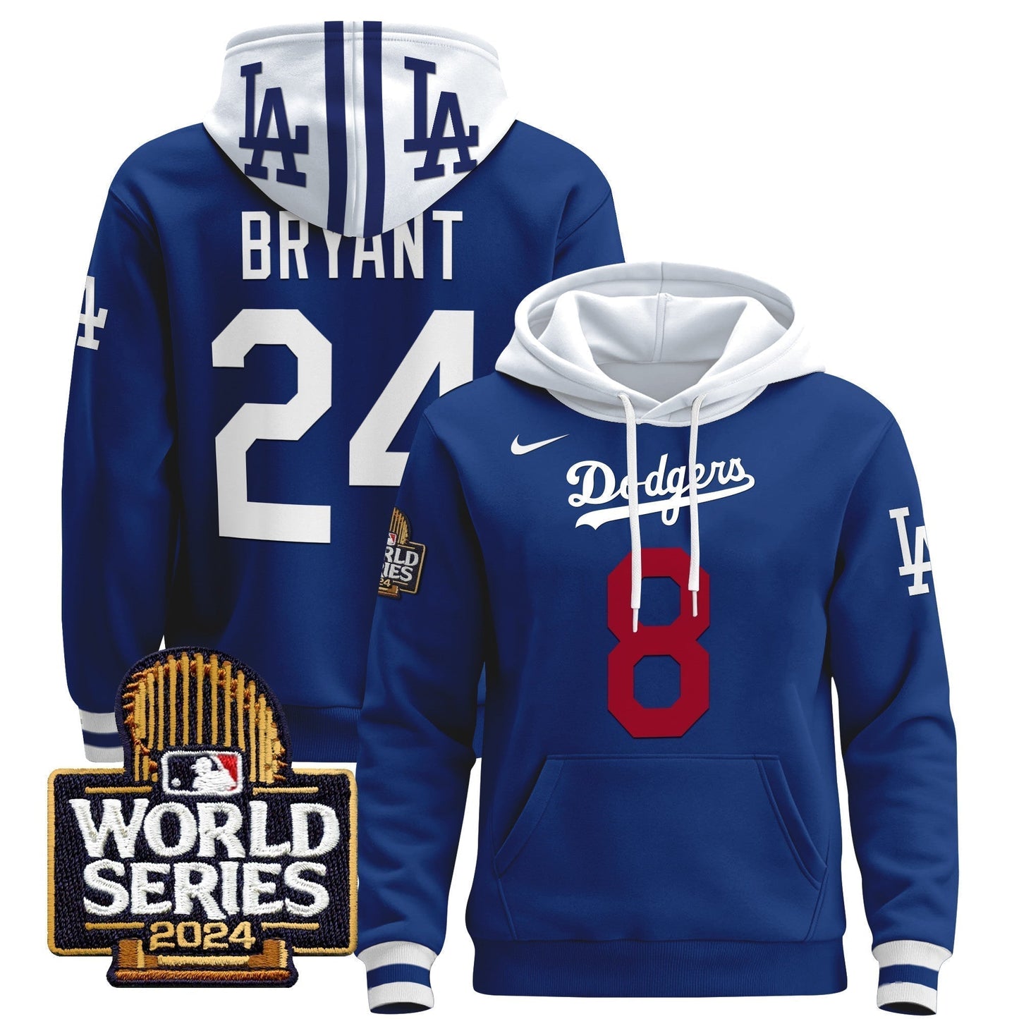 Dodgers 2024 World Series Pullover Hoodie-DTD