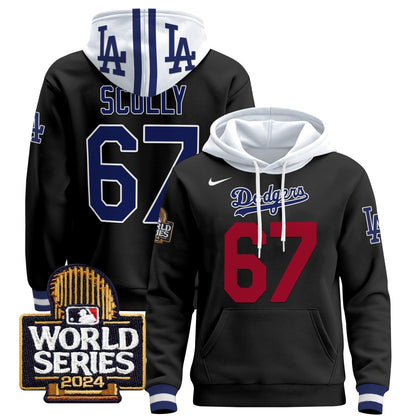 Dodgers 2024 World Series Pullover Hoodie-DTD