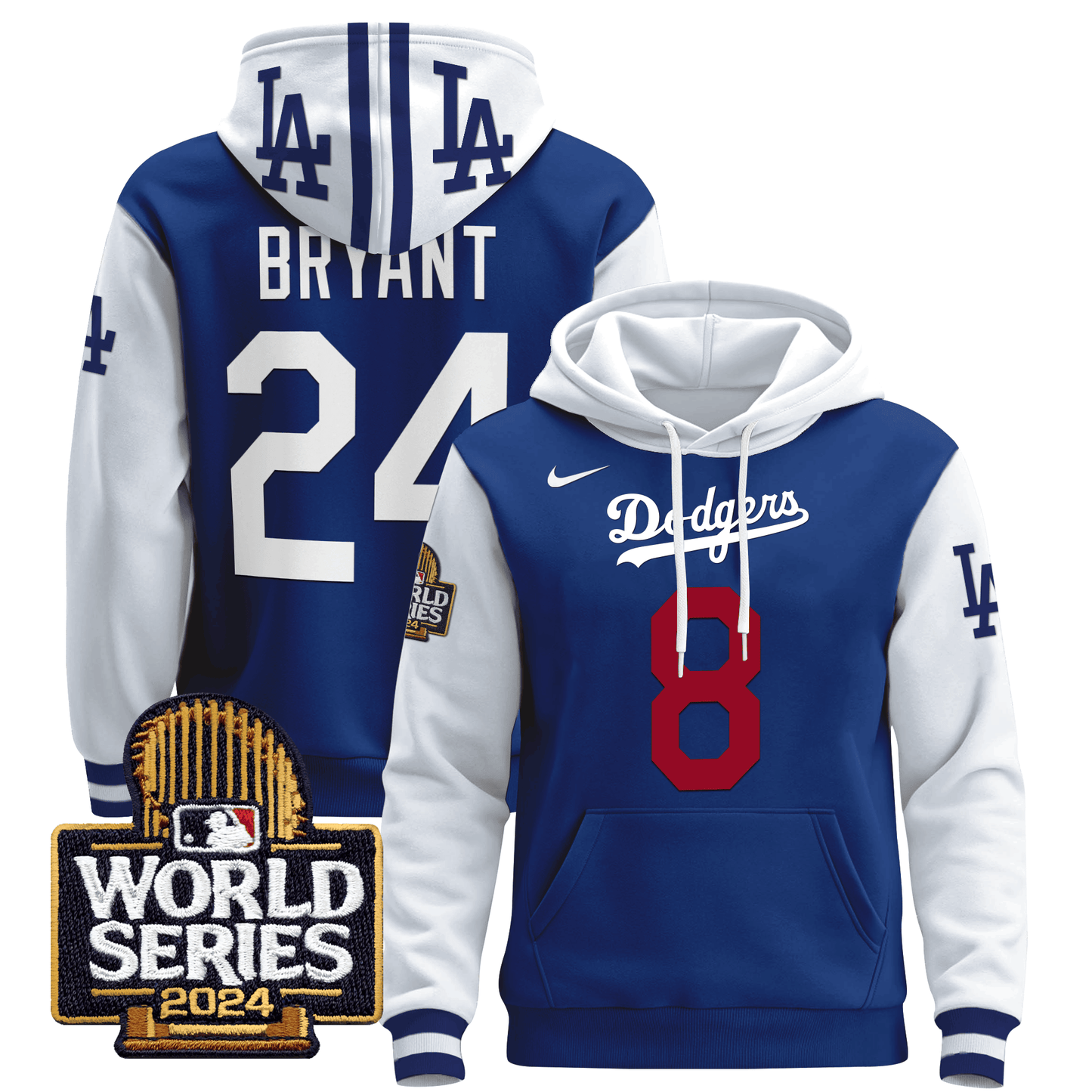 Dodgers 2024 World Series Pullover Hoodie-DTD