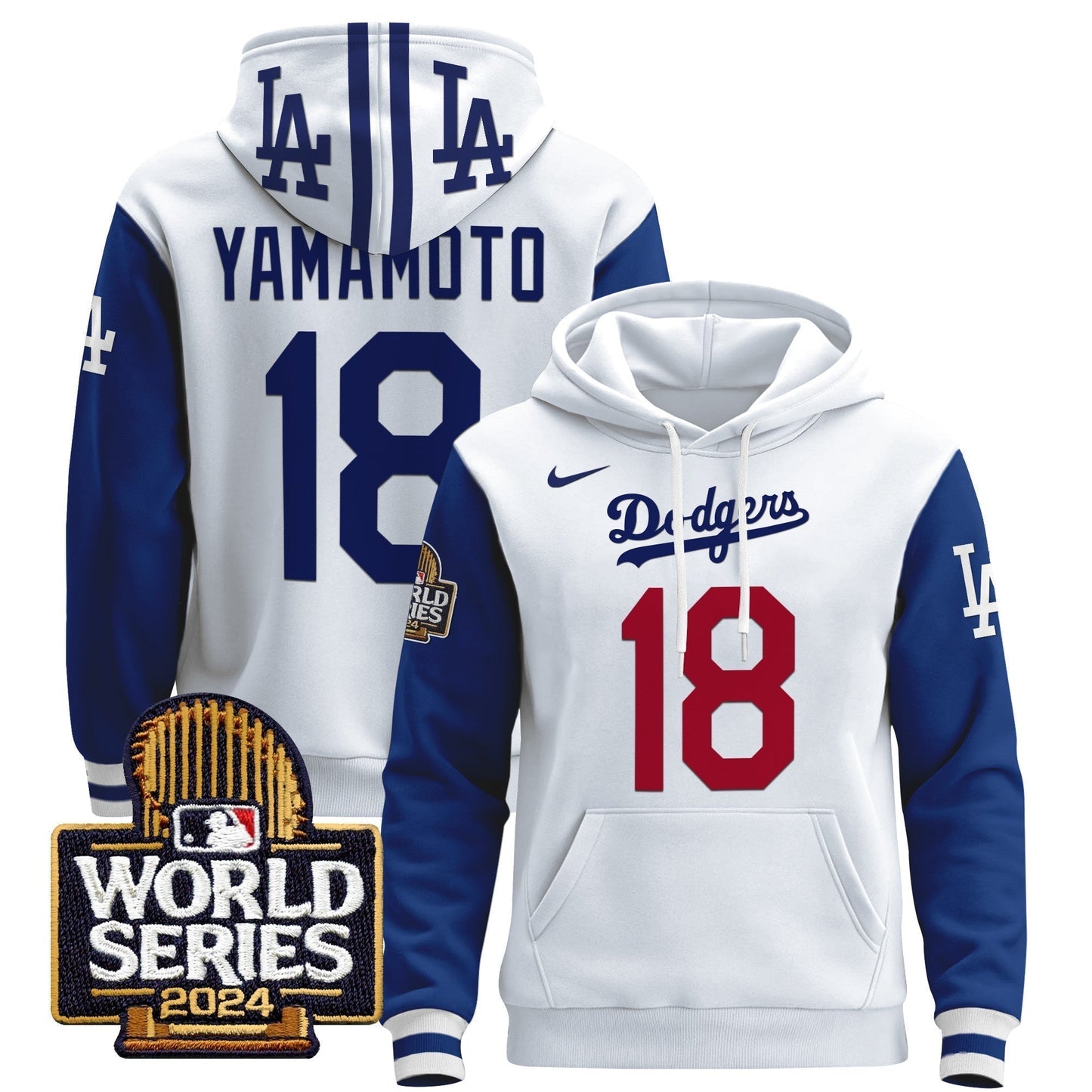 Dodgers 2024 World Series Pullover Hoodie-DTD