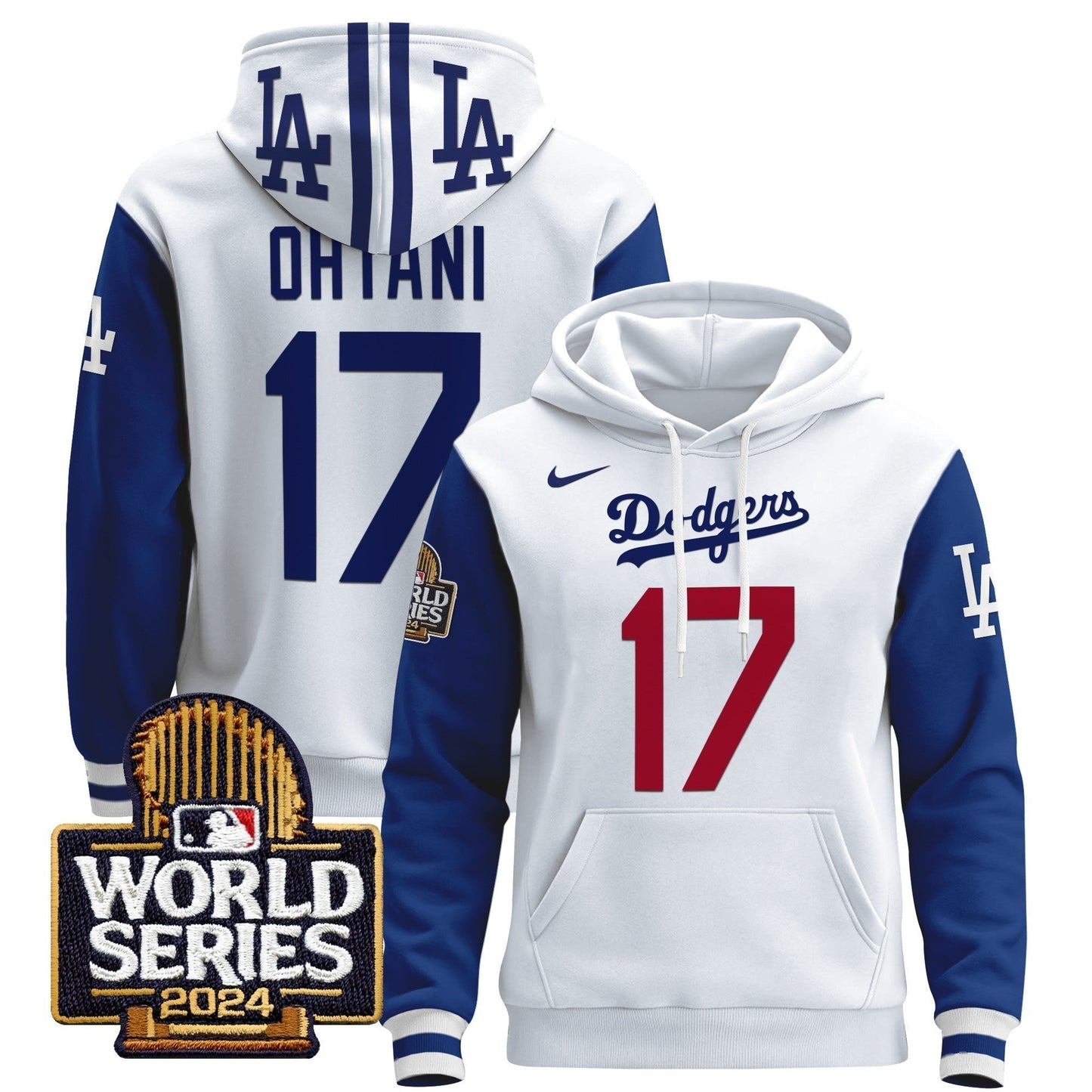 Dodgers 2024 World Series Pullover Hoodie-DTD