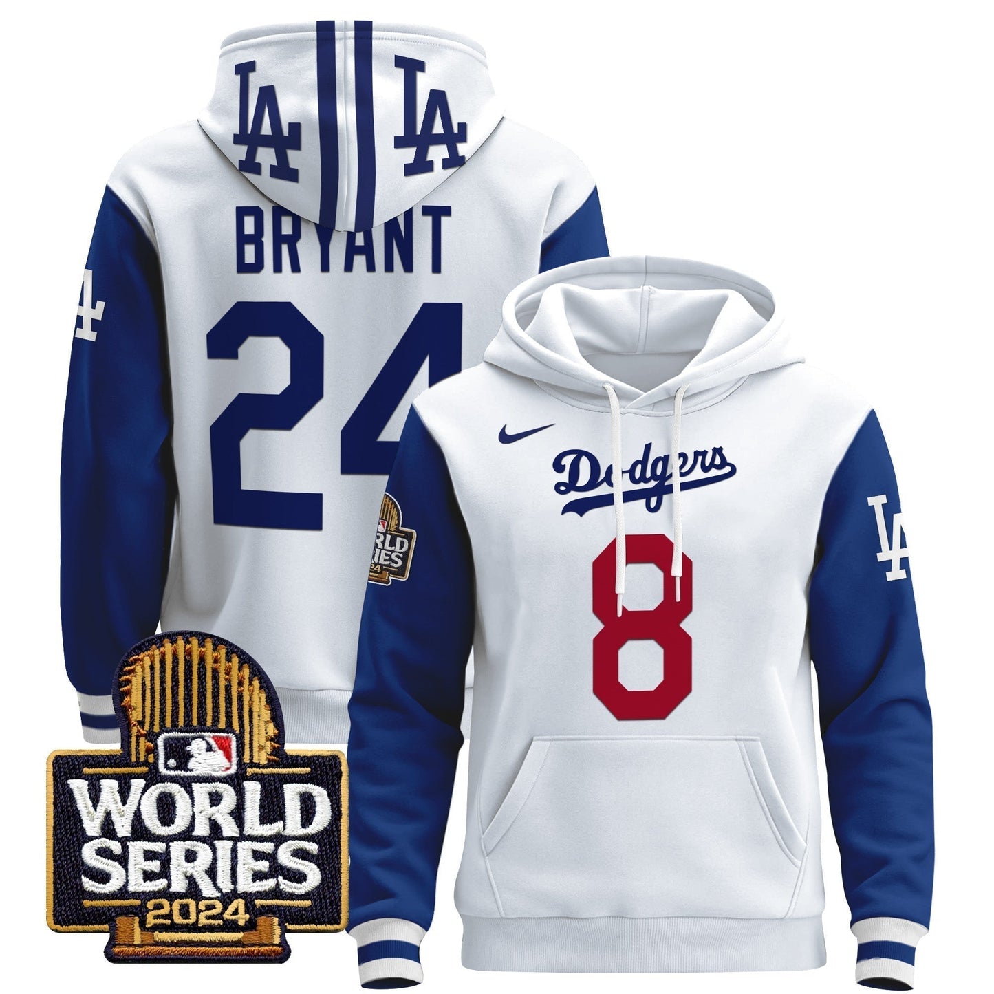 Dodgers 2024 World Series Pullover Hoodie-DTD