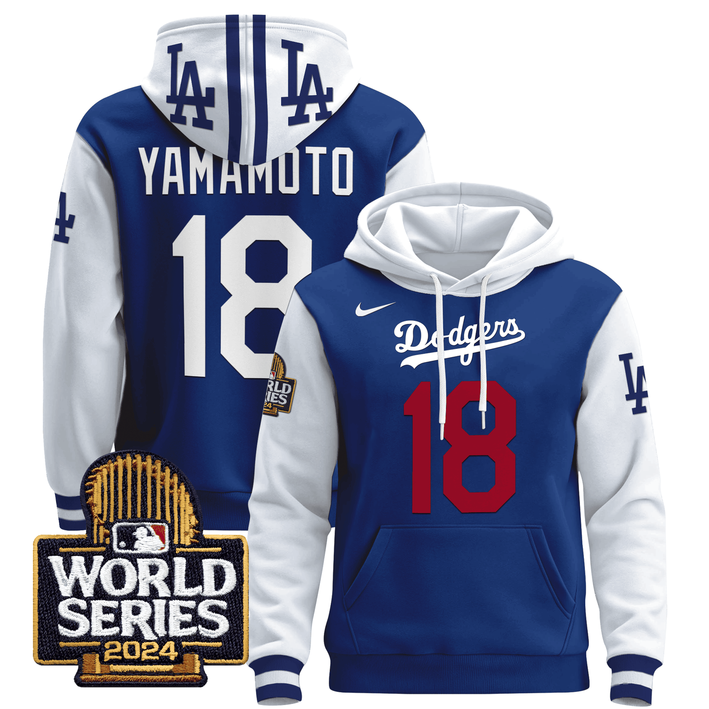 Dodgers 2024 World Series Pullover Hoodie-DTD