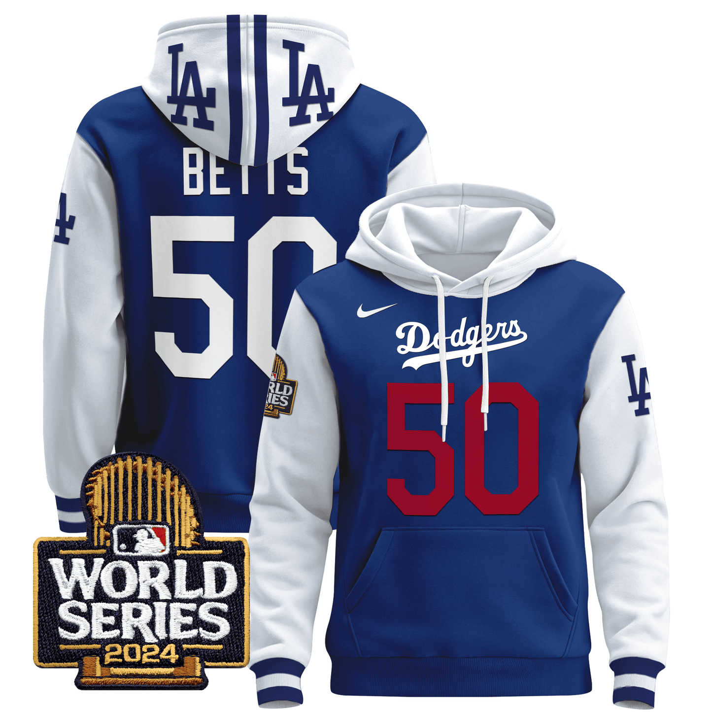 Dodgers 2024 World Series Pullover Hoodie-DTD
