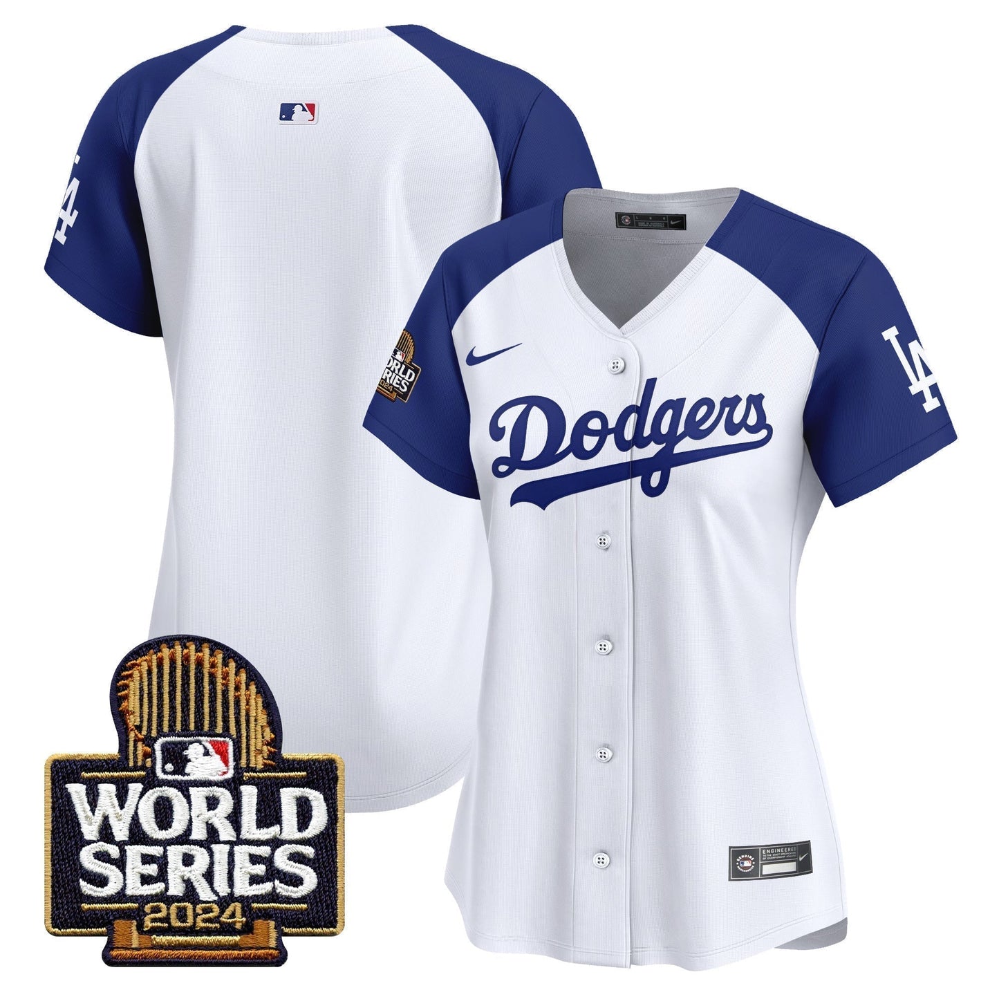 Women Dodgers 2024 World Series Vapor Premier Limited Jersey - All Stitched-DTD