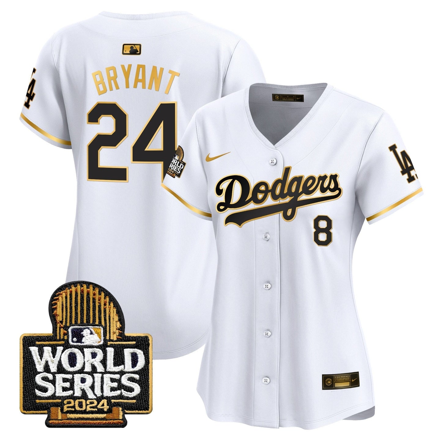 Women Dodgers 2024 World Series Vapor Premier Limited Jersey - All Stitched-DTD