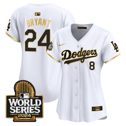 Women Dodgers 2024 World Series Vapor Premier Limited Jersey - All Stitched-DTD